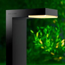 balizador solar poste jardim noite oversun 2